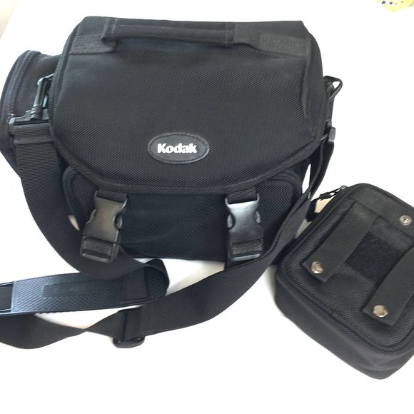 KODAK Nylon Camera Padded Gadget Bag Carrying Case w Detachable side Cases EUC - Picture 10 of 10